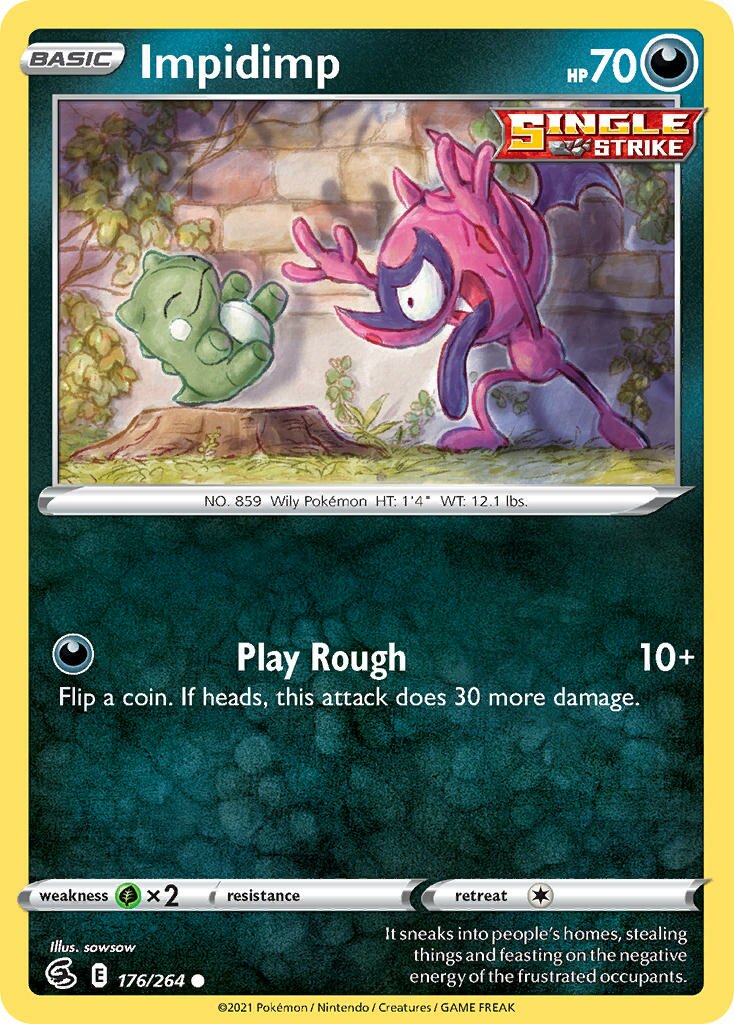 Impidimp 176/284 — Fusion Strike (English Pokémon TCG card)