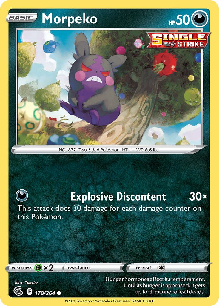 Morpeko 179/284 — Fusion Strike (English Pokémon TCG card)