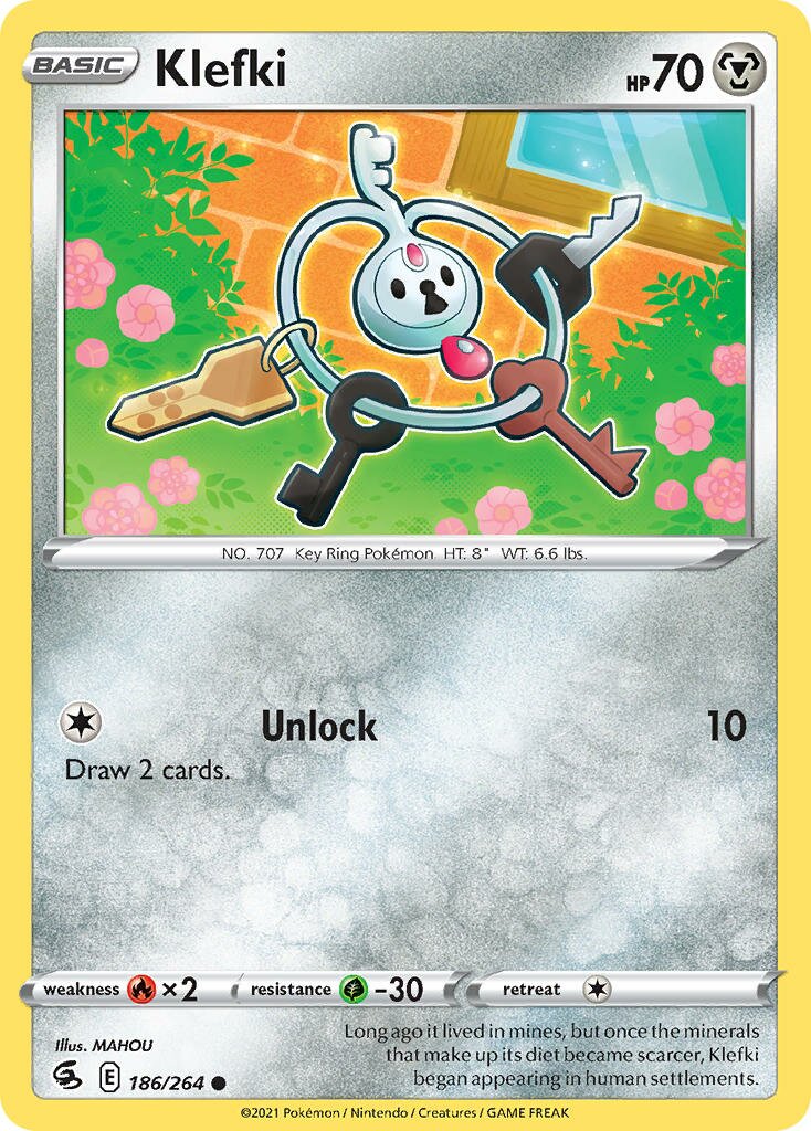 Klefki 186/284 — Fusion Strike (English Pokémon TCG card)