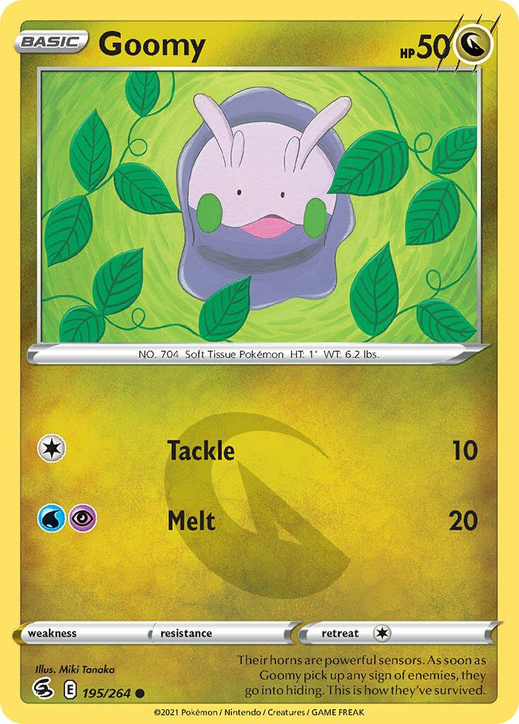 Goomy 195/284 — Fusion Strike (English Pokémon TCG card)