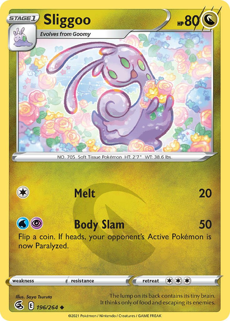Sliggoo 196/284 — Fusion Strike (English Pokémon TCG card)