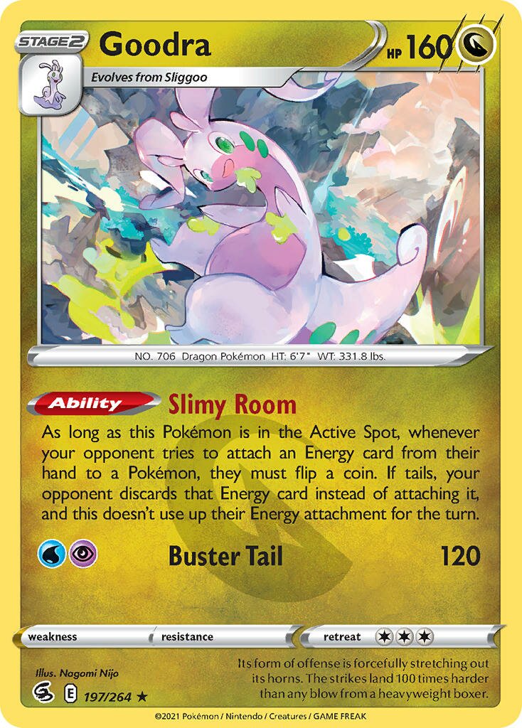 Goodra 197/284 — Fusion Strike (English Pokémon TCG card)