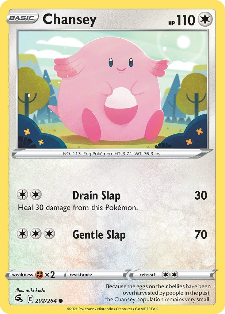 Chansey 202/284 — Fusion Strike (English Pokémon TCG card)