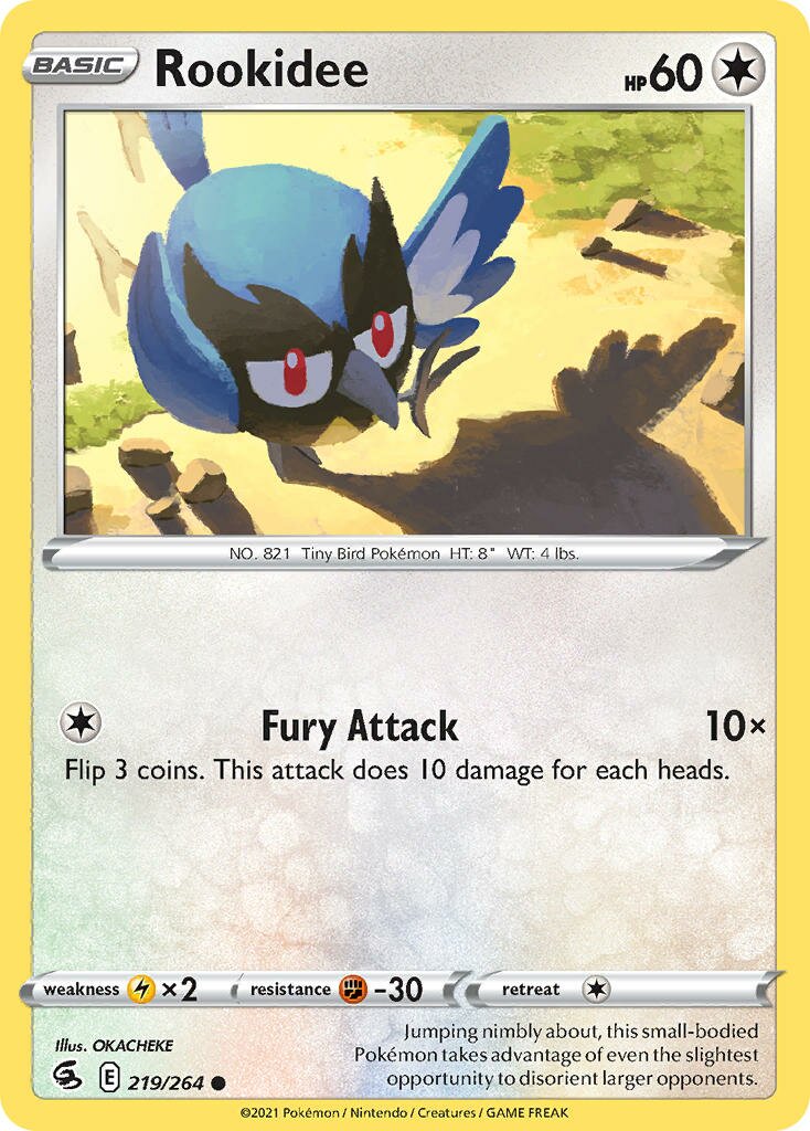 Rookidee 219/284 — Fusion Strike (English Pokémon TCG card)