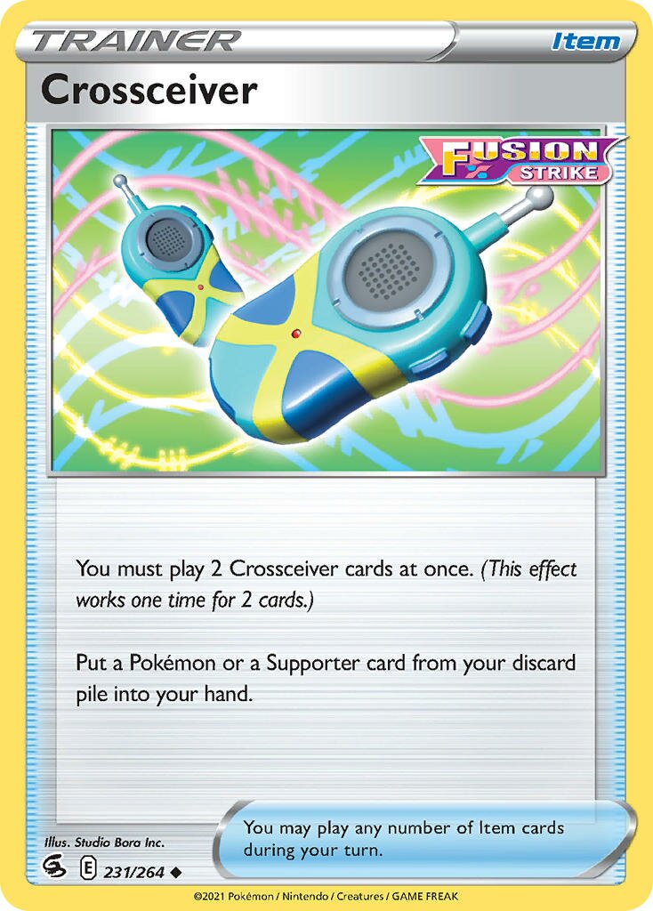 Crossceiver 231/284 — Fusion Strike (English Pokémon TCG card)