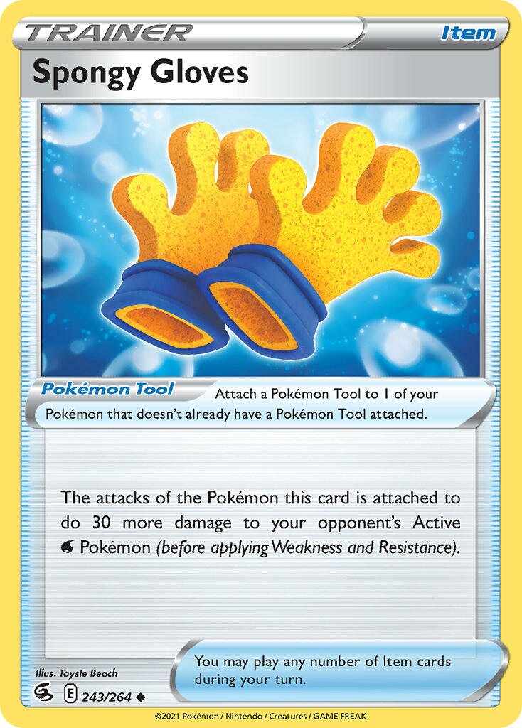Spongy Gloves 243/284 — Fusion Strike (English Pokémon TCG card)