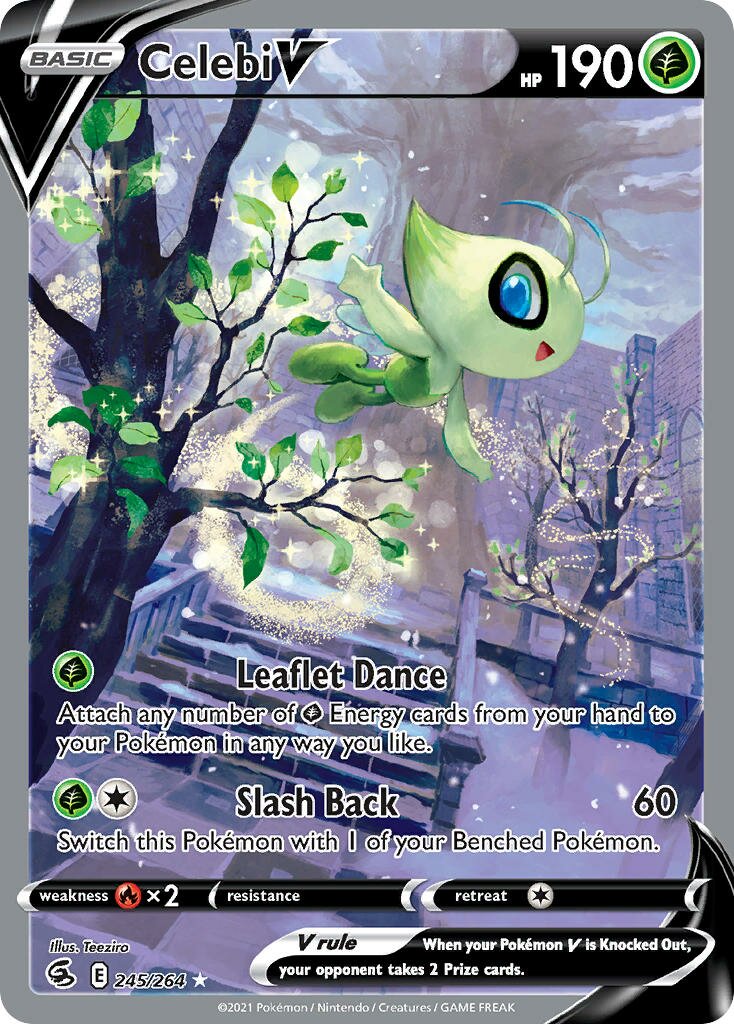 Celebi V 245/284 — Fusion Strike (English Pokémon TCG card)