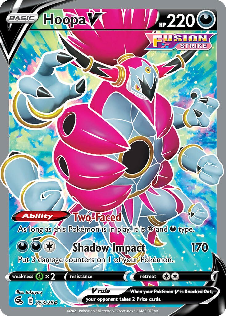 Hoopa V 253/284 — Fusion Strike (English Pokémon TCG card)