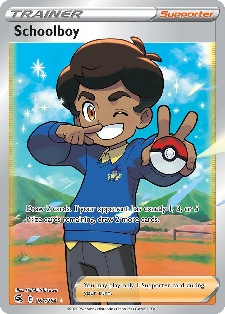 Schoolboy 261/284 — Fusion Strike (English Pokémon TCG card)