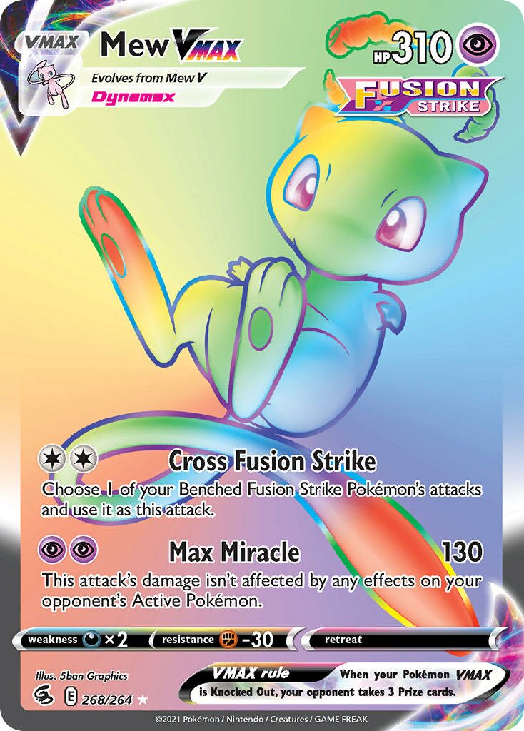 Mew VMAX 268/284 — Fusion Strike (English Pokémon TCG card)