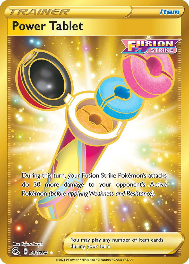 Power Tablet 281/284 — Fusion Strike (English Pokémon TCG card)