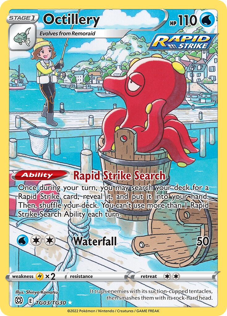 Octillery TG03 — Brilliant Stars (English Pokémon TCG card)
