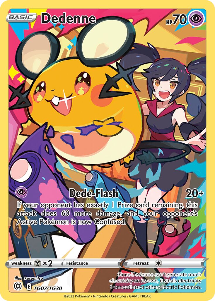 Dedenne TG07 — Brilliant Stars (English Pokémon TCG card)