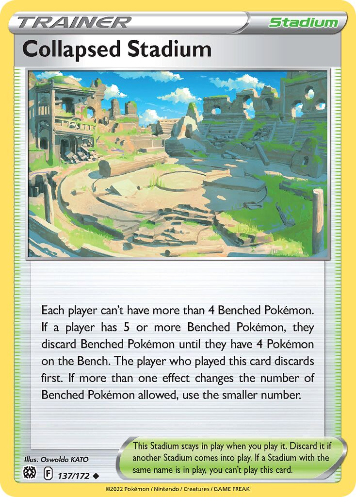 Collapsed Stadium 137/216 — Brilliant Stars (English Pokémon TCG card)