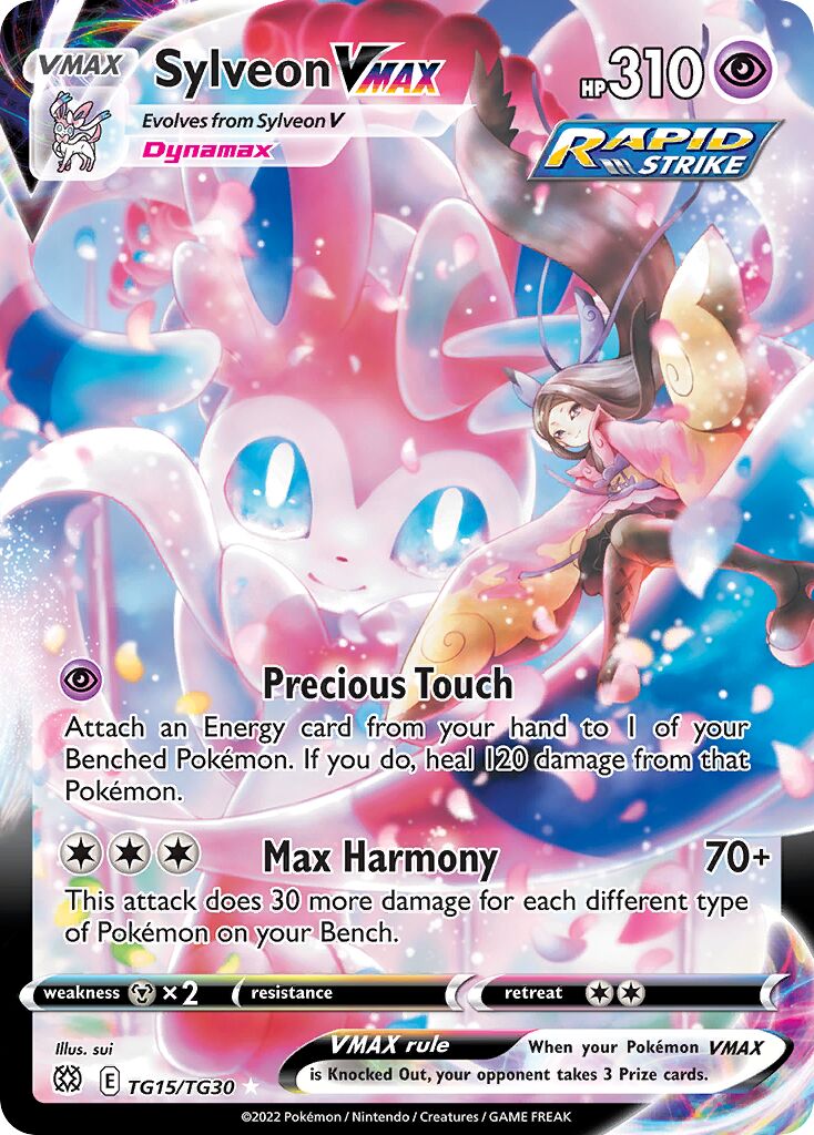 Sylveon VMAX TG15 — Brilliant Stars (English Pokémon TCG card)