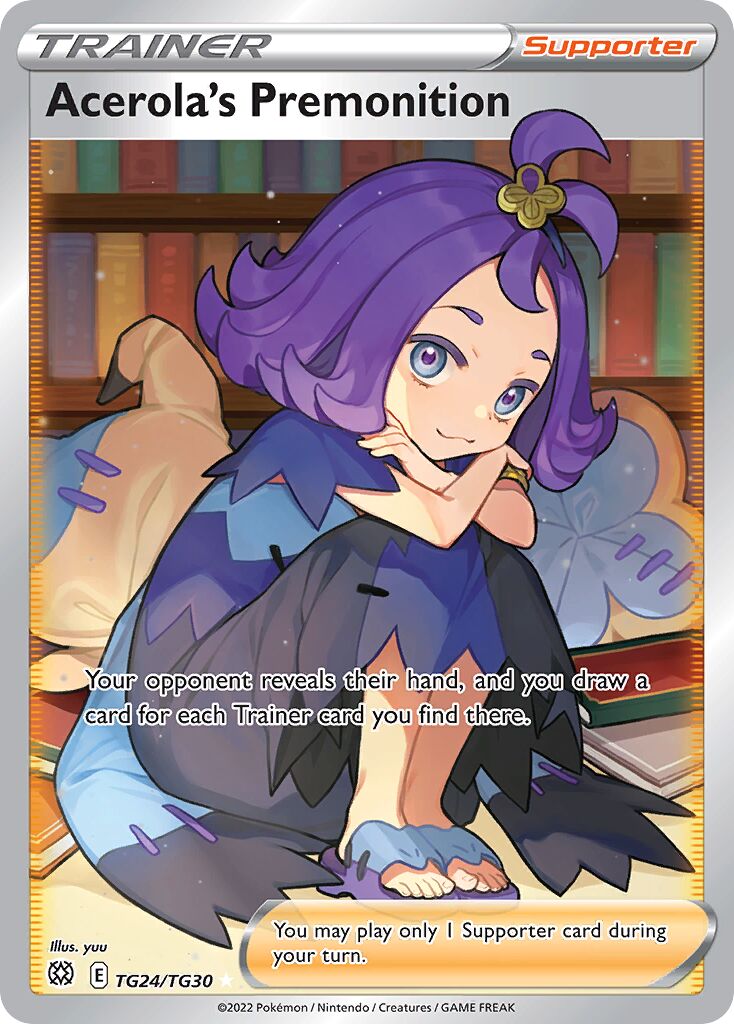 Acerola's Premonition TG24 — Brilliant Stars (English Pokémon TCG card)