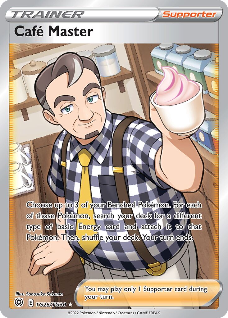 Café Master TG25 — Brilliant Stars (English Pokémon TCG card)