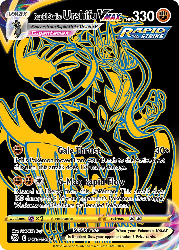 Rapid Strike Urshifu VMAX TG30 — Brilliant Stars (English Pokémon TCG card)