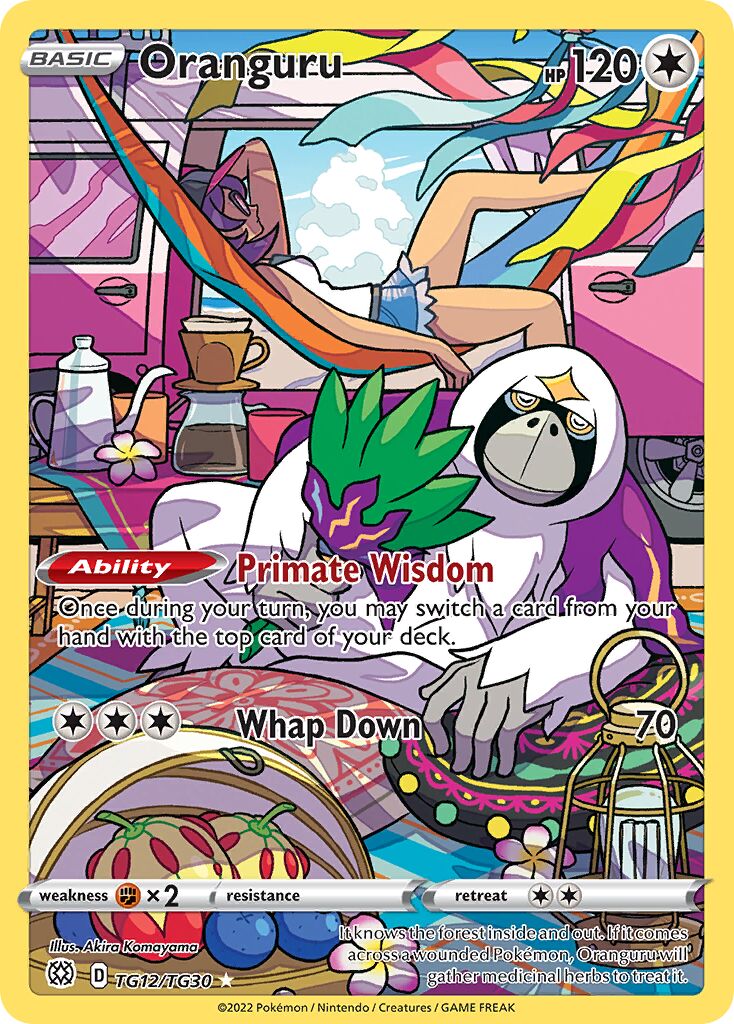 Oranguru 012/30 — Brilliant Stars (Trainer Gallery) (English Pokémon TCG card)