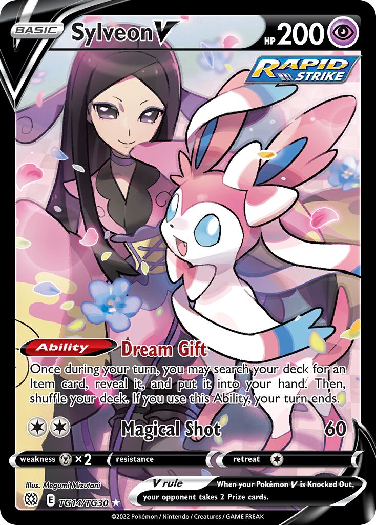 Sylveon V 014/30 — Brilliant Stars (Trainer Gallery) (English Pokémon TCG card)