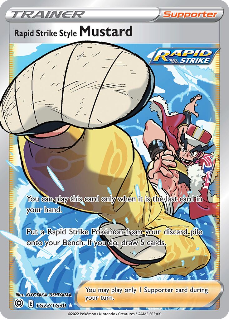 Rapid Strike Style Mustard 027/30 — Brilliant Stars (Trainer Gallery) (English Pokémon TCG card)