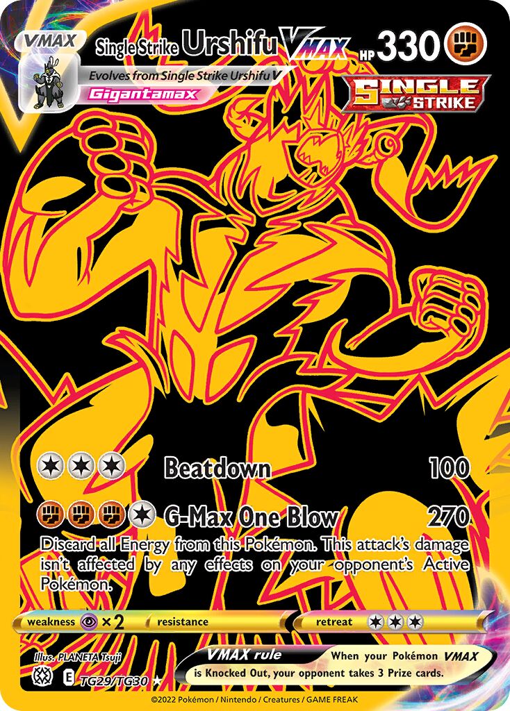 Single Strike Urshifu VMAX 029/30 — Brilliant Stars (Trainer Gallery) (English Pokémon TCG card)