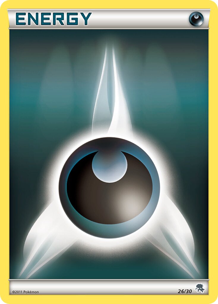 Darkness Energy 026/30 — BW trainer Kit (Zoroark) (English Pokémon TCG card)