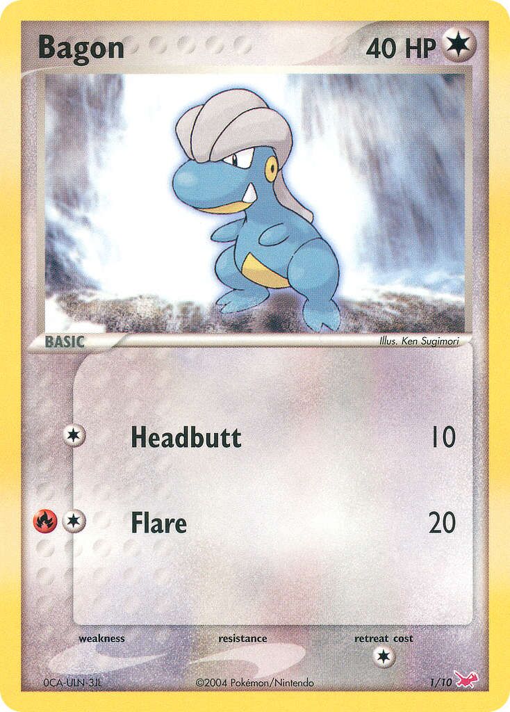 Bagon 001/11 — EX trainer Kit (Latias) (English Pokémon TCG card)
