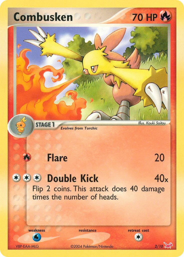 Combusken 002/11 — EX trainer Kit (Latias) (English Pokémon TCG card)