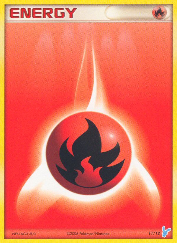 Fire Energy 011/13 — EX trainer Kit 2 (Minun) (English Pokémon TCG card)