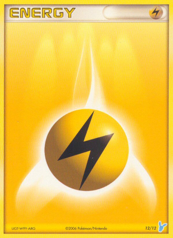 Lightning Energy 012/13 — EX trainer Kit 2 (Minun) (English Pokémon TCG card)