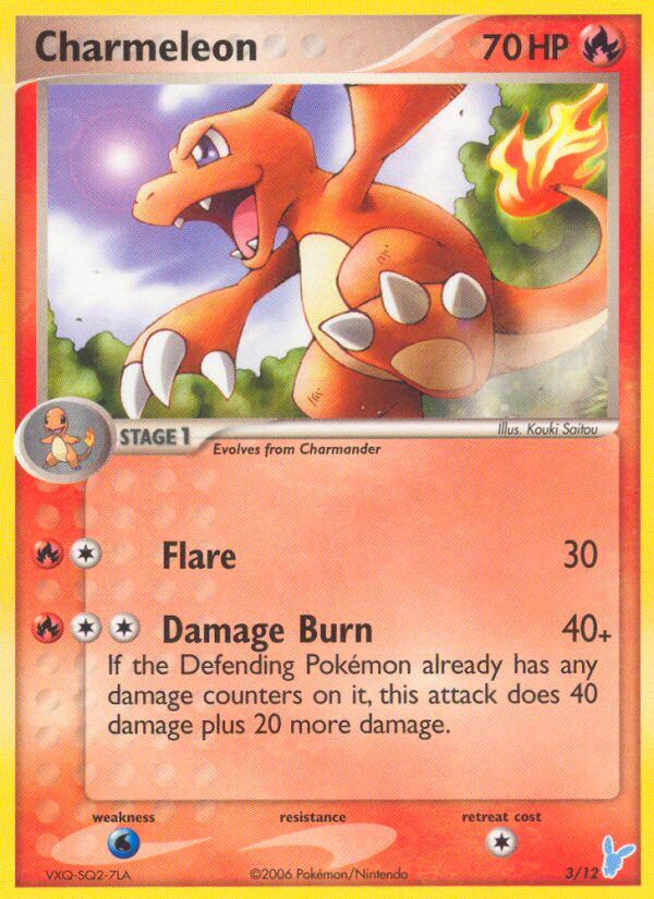 Charmeleon 003/13 — EX trainer Kit 2 (Minun) (English Pokémon TCG card)