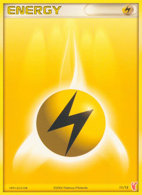 Lightning Energy 011/12 — EX trainer Kit 2 (Plusle) (English Pokémon TCG card)