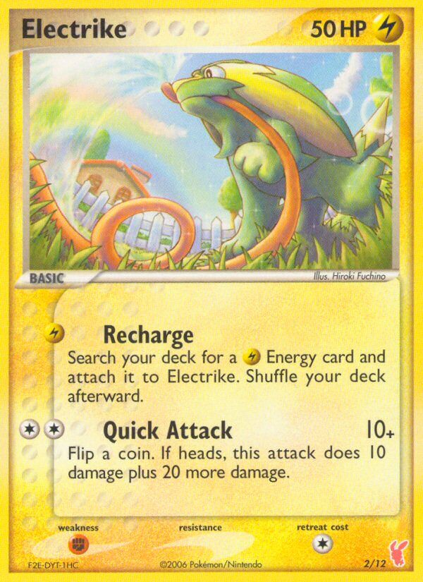 Electrike 002/12 — EX trainer Kit 2 (Plusle) (English Pokémon TCG card)