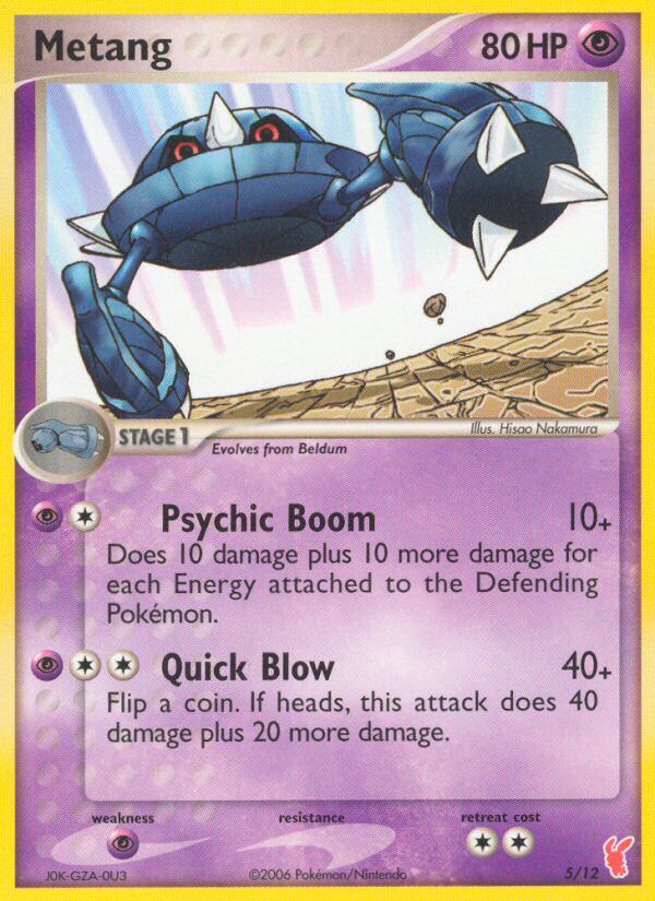 Metang 005/12 — EX trainer Kit 2 (Plusle) (English Pokémon TCG card)