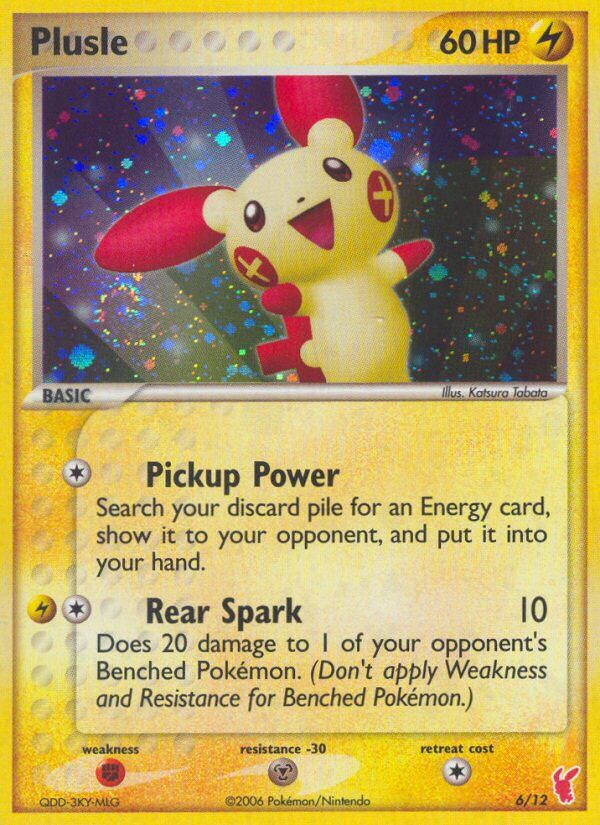 Plusle 006/12 — EX trainer Kit 2 (Plusle) (English Pokémon TCG card)