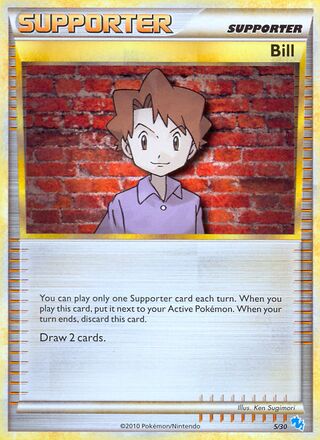 Bill 005/60 — HGSS Trainer Kit sets (Gyarados & Raichu) (English Pokémon TCG card)