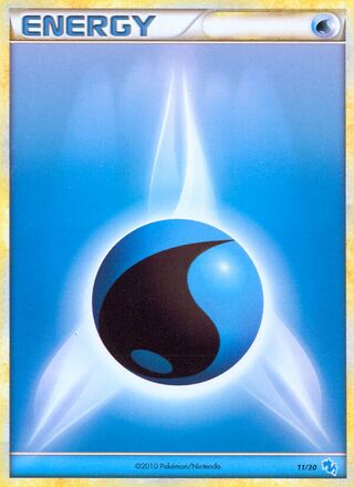 Water Energy 011/60 — HGSS Trainer Kit sets (Gyarados & Raichu) (English Pokémon TCG card)