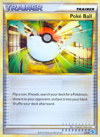 Poké Ball 023/60 — HGSS Trainer Kit sets (Gyarados & Raichu) (English Pokémon TCG card)
