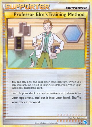 Professor Elm's Training Method 025/60 — HGSS Trainer Kit sets (Gyarados & Raichu) (English Pokémon TCG card)