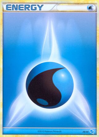 Water Energy 026/60 — HGSS Trainer Kit sets (Gyarados & Raichu) (English Pokémon TCG card)