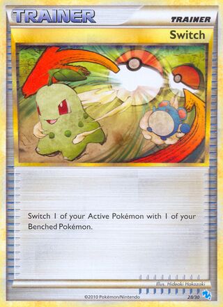 Switch 028/60 — HGSS Trainer Kit sets (Gyarados & Raichu) (English Pokémon TCG card)