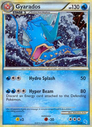 Gyarados 030/60 — HGSS Trainer Kit sets (Gyarados & Raichu) (English Pokémon TCG card)