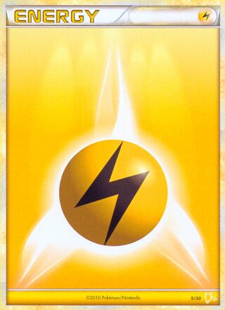 Lightning Energy 035/60 — HGSS Trainer Kit sets (Gyarados & Raichu) (English Pokémon TCG card)
