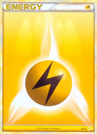Lightning Energy 040/60 — HGSS Trainer Kit sets (Gyarados & Raichu) (English Pokémon TCG card)