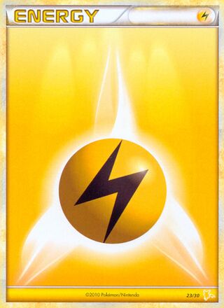 Lightning Energy 053/60 — HGSS Trainer Kit sets (Gyarados & Raichu) (English Pokémon TCG card)