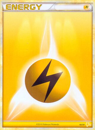 Lightning Energy 018/30 — HGSS Trainer Kit (Raichu) (Japanese Pokémon TCG card)