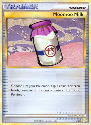 Moomoo Milk 026/30 — HGSS Trainer Kit (Raichu) (Japanese Pokémon TCG card)
