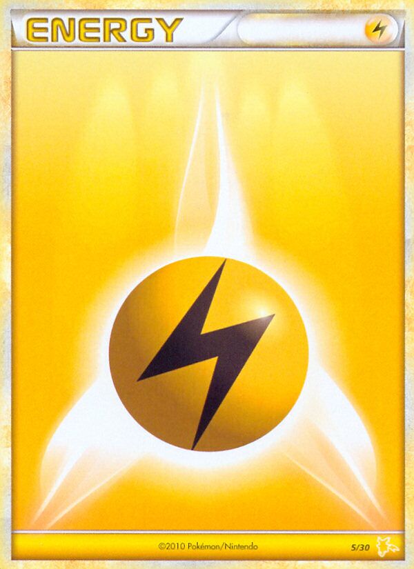 Lightning Energy 005/30 — HGSS trainer Kit (Raichu) (English Pokémon TCG card)