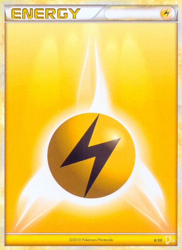 Lightning Energy 006/30 — HGSS trainer Kit (Raichu) (English Pokémon TCG card)